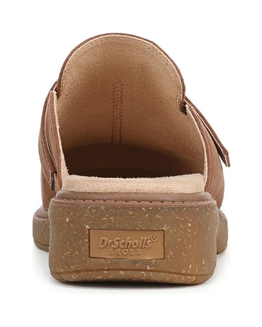 Dr. Scholls Brown Calm Round Toe Clogs