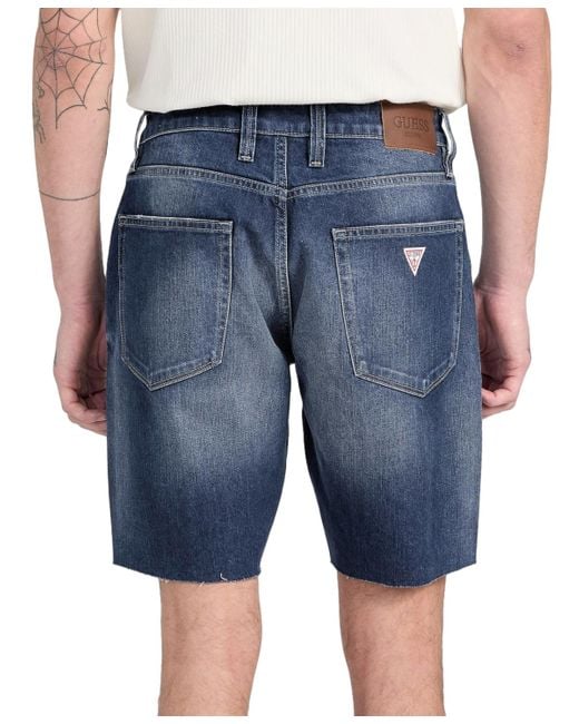 Guess Blue Relaxed-fit Wyatt Shorts for men