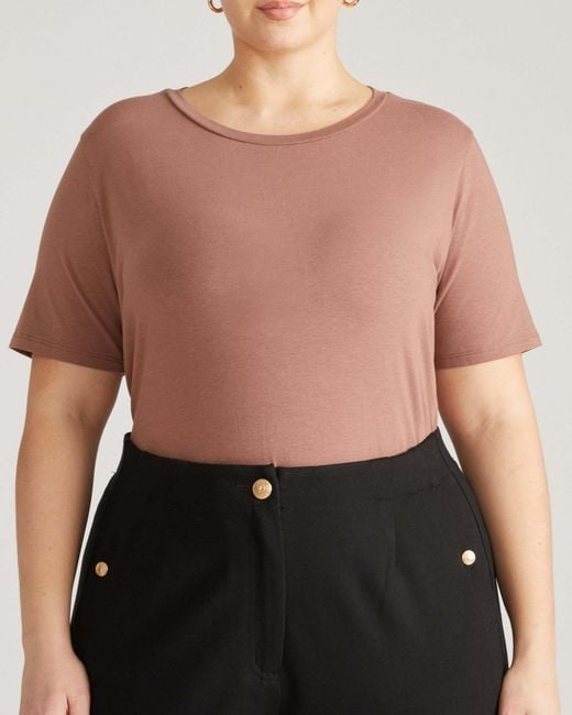 UNIVERSAL STANDARD Black Plus Size Tee Rex