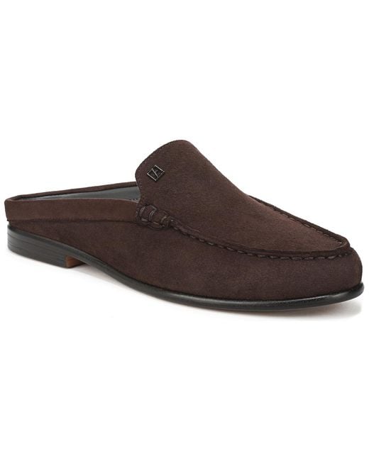 Franco Sarto Brown Mavis Round Toe Flat Mules