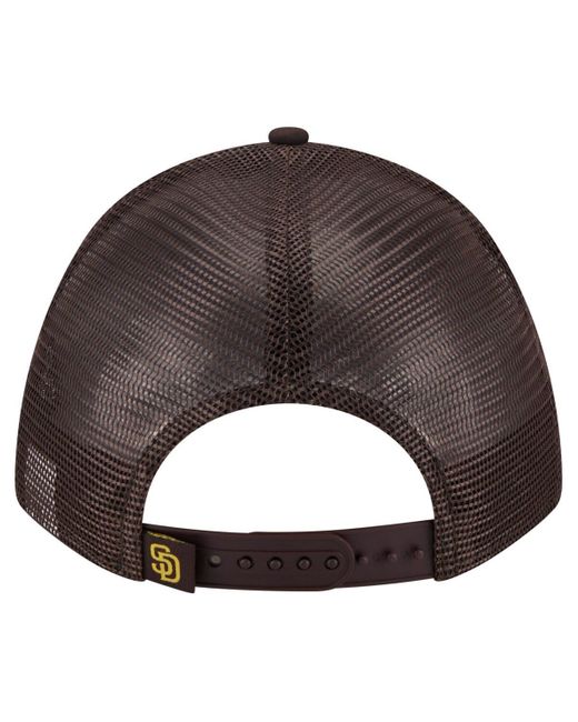 KTZ Brown San Diego Padres Minimalist 9forty A-frame Adjustable Hat for men