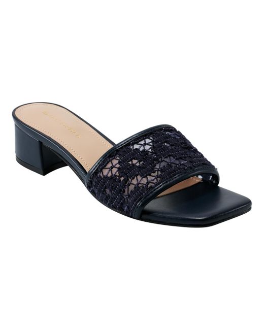 Marc Fisher Blue Cello Block Heel Dress Sandals