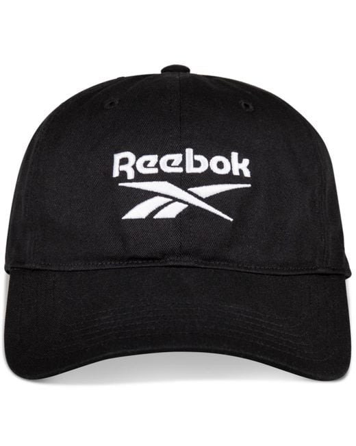 Reebok Black Twill Logo Cap for men
