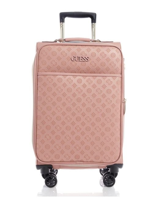 Guess Pink Fashion Travel Janelle 20" Softside Carry-on Spinner