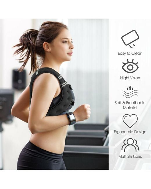 SUGIFT Black 30lbs Workout Weighted Vest