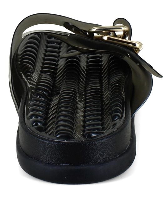 BCBGeneration Black Gelly Slide Sandal