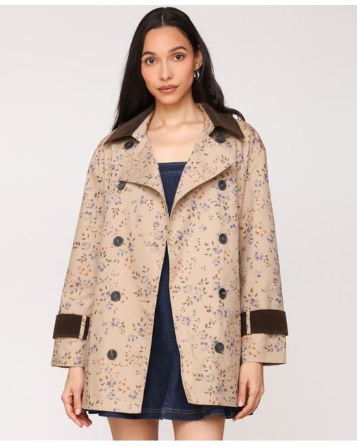Avec Les Filles Natural Asymmetrical-double-breasted Oversized Trench Jacket