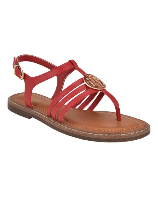 Tommy Hilfiger Pink Brailo Casual Flat Sandals