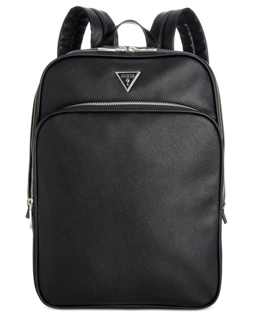 Guess Certosa Squared Fauxleather Backpack in Black for Men Lyst
