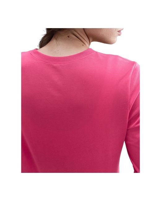 Nike Pink Sportswear Club Cotton Long-sleeve T-shirt