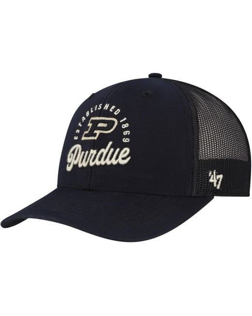 '47 Blue Purdue Boilermakers Pitstop Trucker Adjustable Hat for men