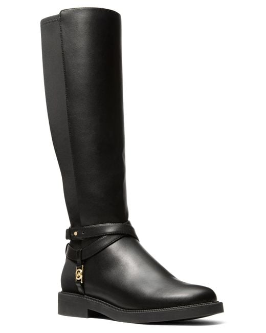 Michael Kors Black Mandy Knee High Boots