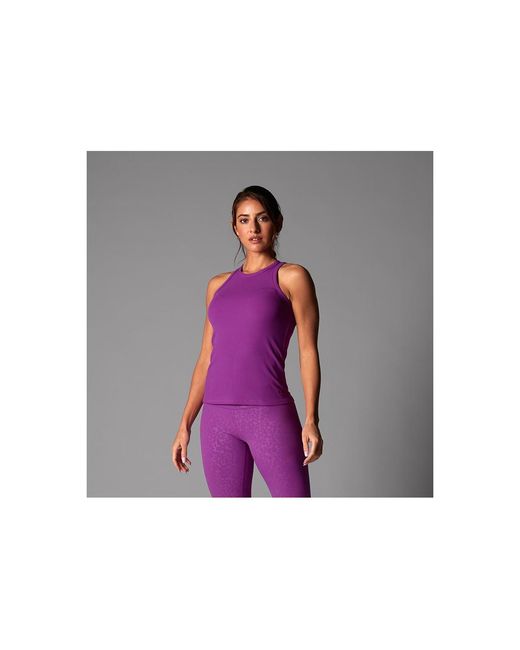 Violet Riband Tavi Perfect Fit Rib Tank in Purple | Lyst