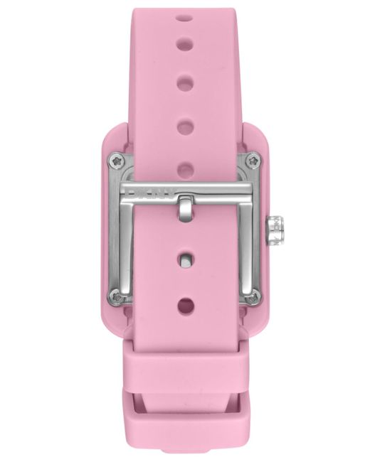 DKNY Pink City Sport Silicone Strap Watch