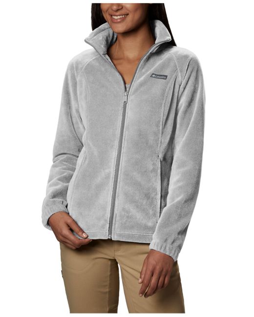 grey columbia fleece
