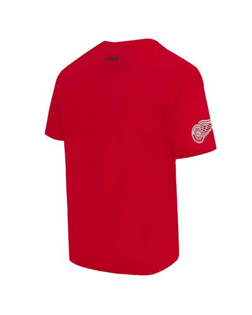 Pro Standard Red Detroit Wings Turn It Up T-shirt for men