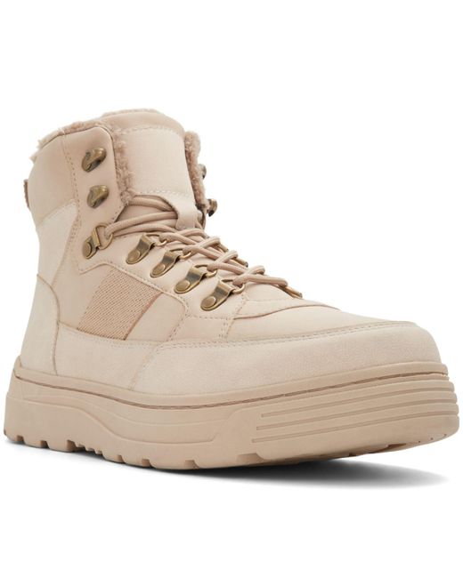 Call It Spring Dammon Lug Sole Laceup Boots in Natural for Men Lyst