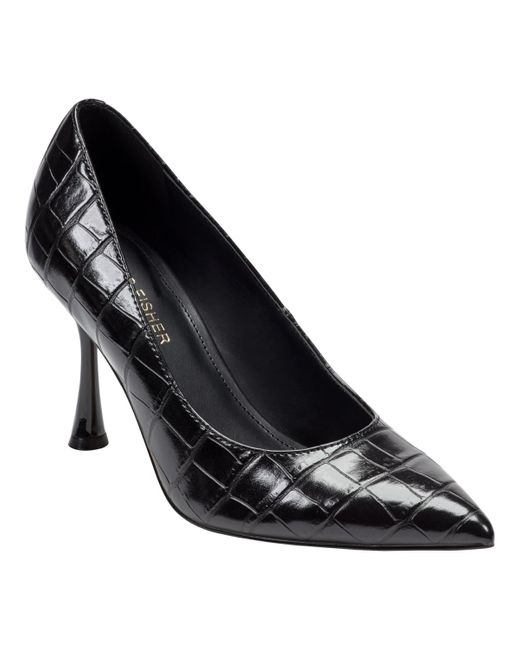 Marc Fisher Black Santal Tapered Stiletto Pumps