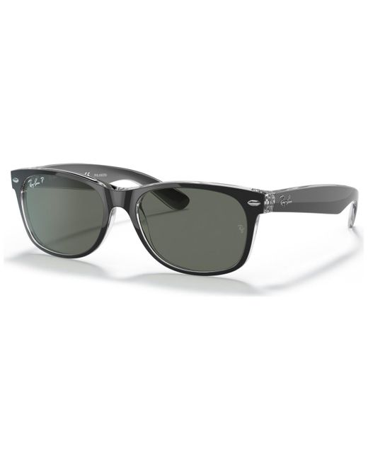 Ray-Ban Gray Polarized Sunglasses, Rb2132 New Wayfarer