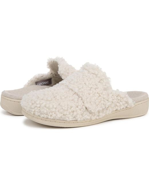 Vionic White Gemma Ii Mule Slippers