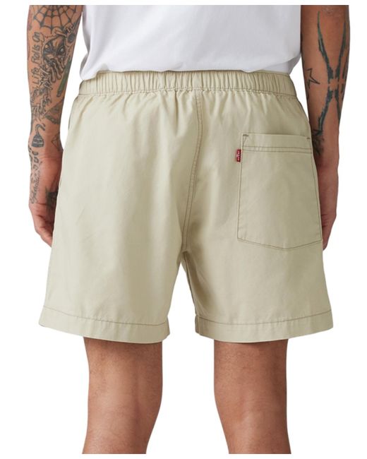 Levi's Natural Xx Chino Easy Cotton Linen 6" Drawstring Shorts for men