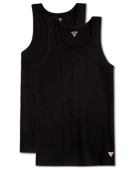 Guess Black Men's 2-pk. Underwear Tank Tops for men