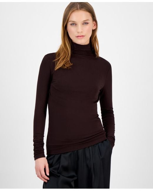 Anne Klein Black Long-sleeve Turtleneck