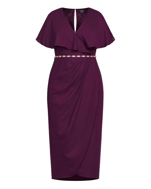 City Chic Purple Plus Size Enchantment Dress