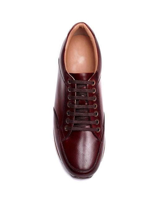 A. Veer Red Brooklyn Sneakers for men