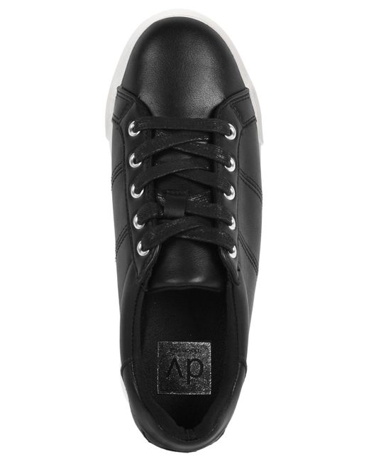 Dolce Vita Black Vent Platform Lace-up Sneakers