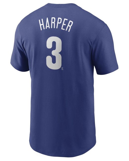 Nike Cotton Bryce Harper Philadelphia Phillies Name And Number Player T ...