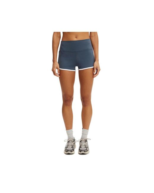 Cotton On Blue Ultra Soft Retro Shortie Short