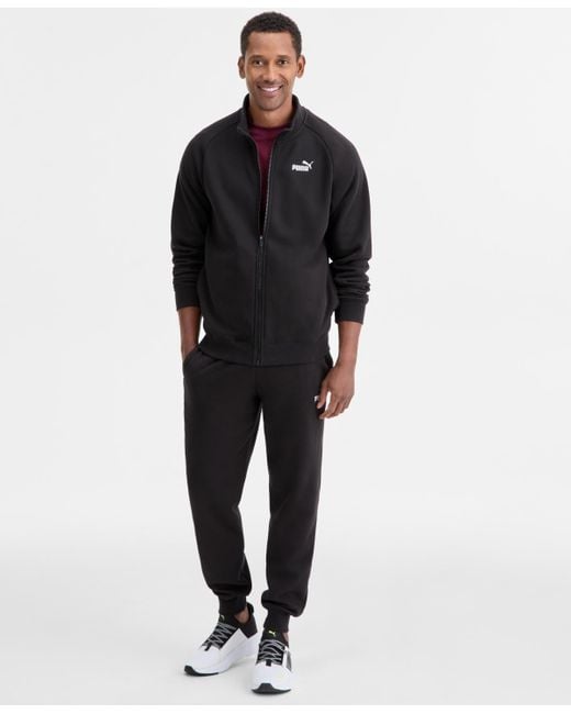 PUMA Black Zip Front Track Jacket for men