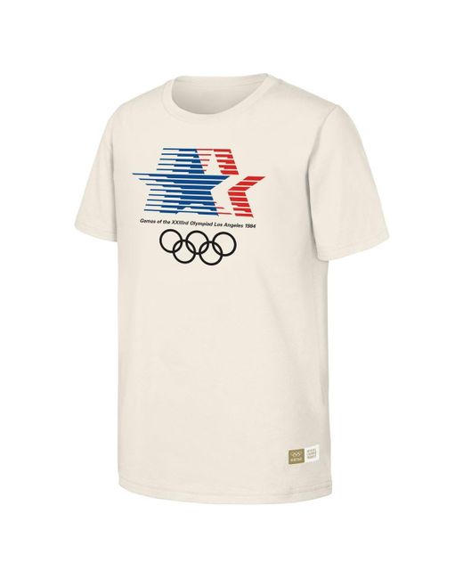 Outerstuff White 1984 Los Angeles Games Olympic Heritage T-shirt for men