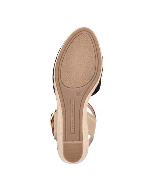 Tommy Hilfiger Blue Nilsa Classic Close Toe Wedge Sandal