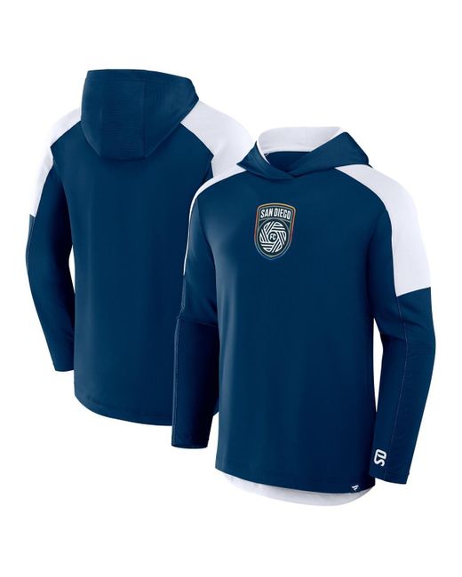 Fanatics Blue San Diego Fc Red Card Transitional Pullover Hoodie for men
