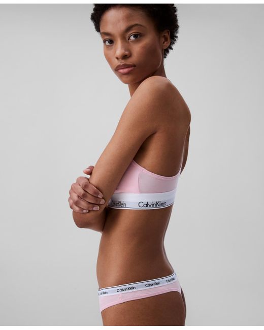 Calvin Klein Red Modern Logo Thong Underwear Qd5043