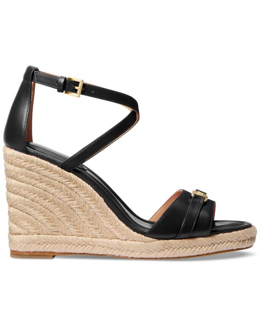 Michael Kors Metallic Michael Mandy Wedge Sandals