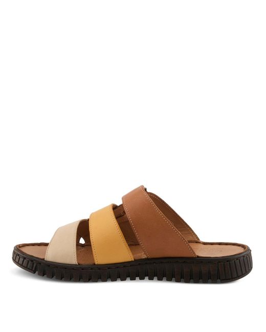 Spring Step Brown Olly Slides