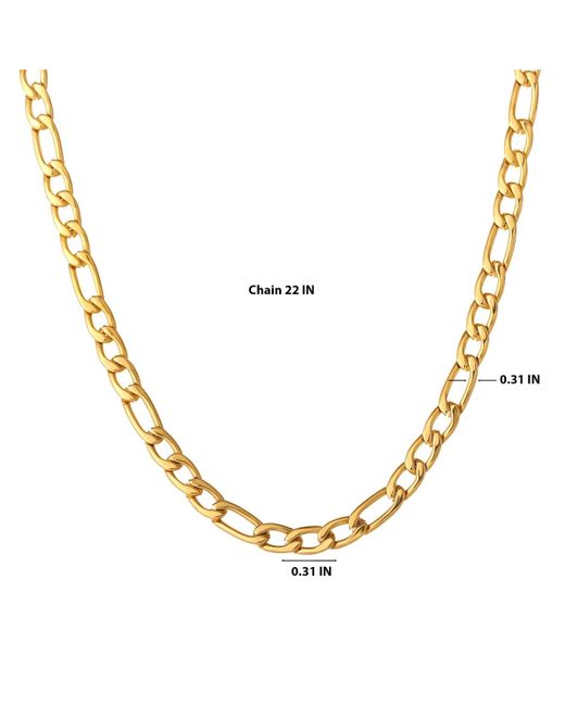 Lucky Brand Metallic Figaro Chain Necklace for men