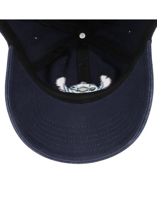 Disney Blue Embroidered Stitch Navy Unstructured Baseball Hat