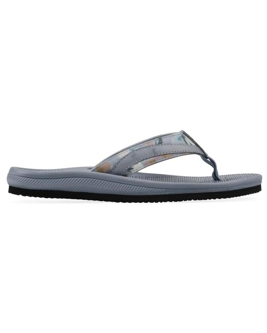White Mountain Blue Bays Round Toe Flat Sandals