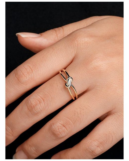 DEVATA Metallic Love Knot Ring