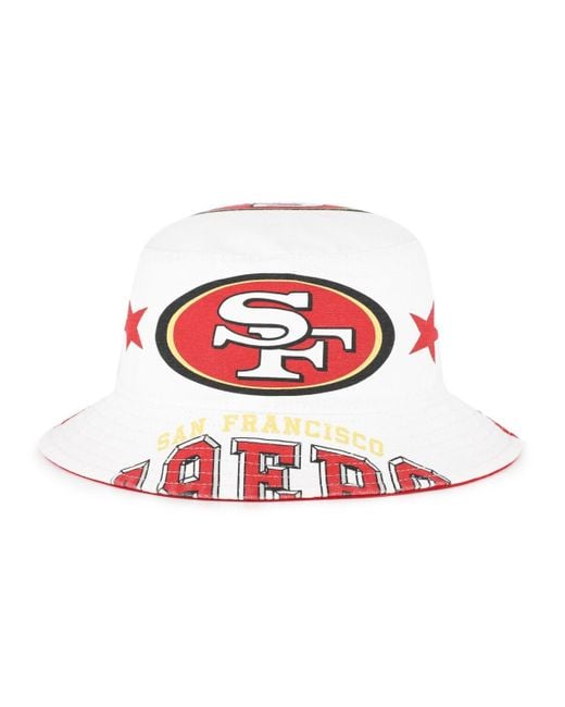 '47 Red San Francisco 49ers Energize Bucket Hat