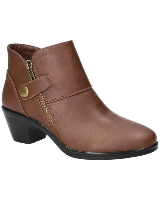 Easy Street Women's Brown Fritzi Ankle Boots