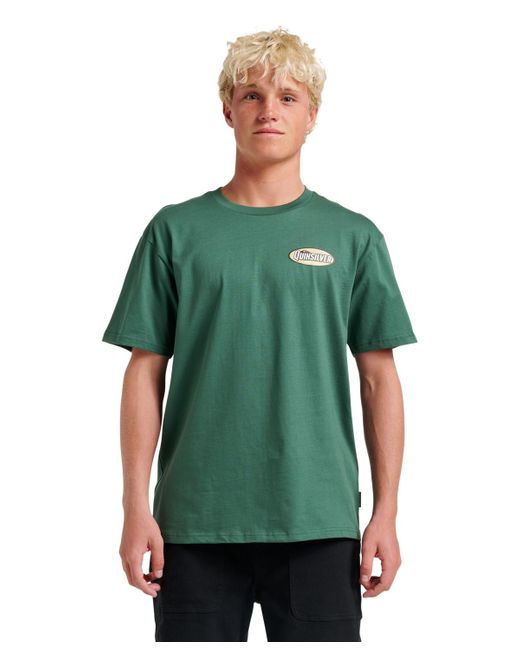 Quiksilver Green Cresent Speed Short Sleeve T-shirt for men