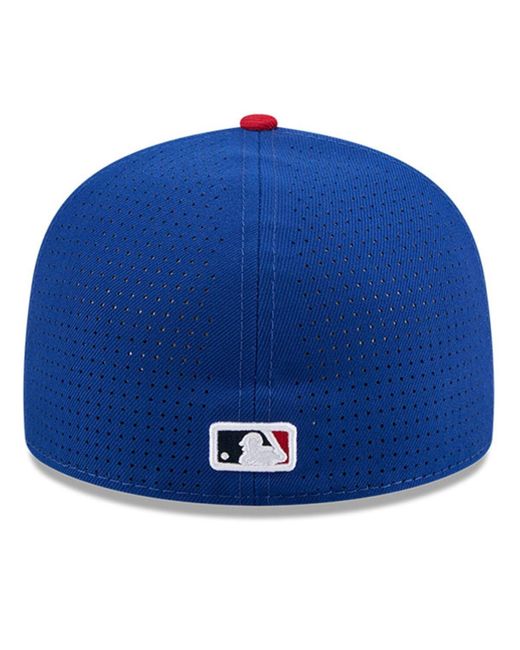 KTZ Blue/red St. Louis Cardinals 2025 Mlb All-star Game Workout Side Patch 59fifty Fitted Hat for men