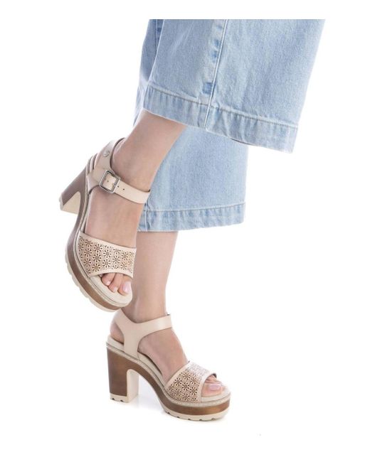 Xti Pink Heeled Sandals Refresh By