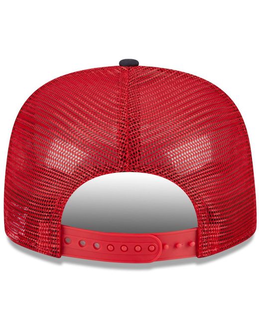 KTZ White/red St. Louis Cardinals Team Foam Front A-frame Trucker 9fifty Snapback Hat for men