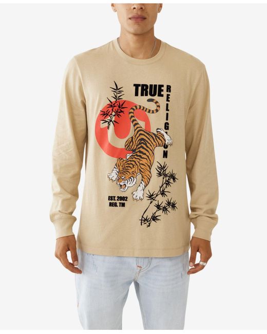 True Religion Cotton Long Sleeve Tiger T-shirt for Men | Lyst
